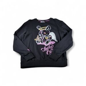 BKYS Lucky Angel Lucky Charm Embroidered Sweatshirt